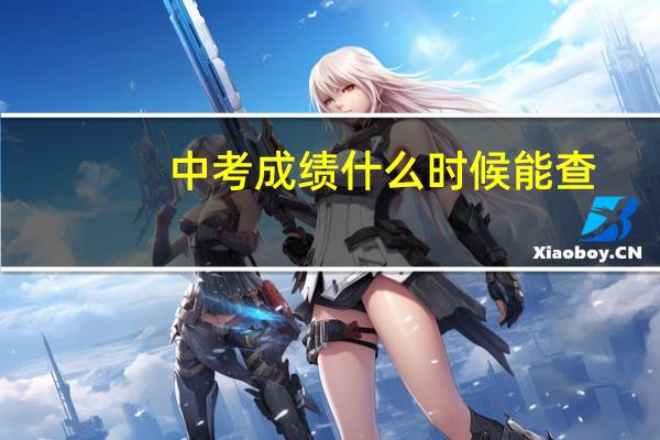 中考成绩什么时候能查