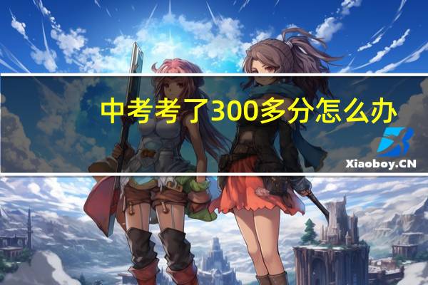 中考考了300多分怎么办