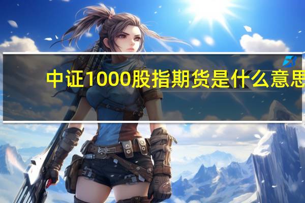 中证1000股指期货是什么意思