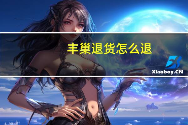 丰巢退货怎么退