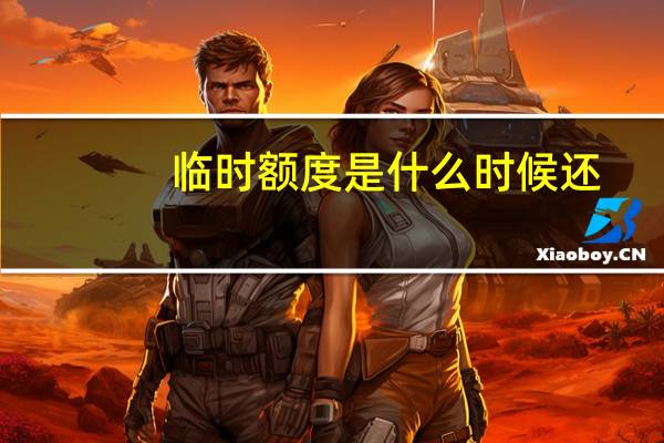 临时额度是什么时候还