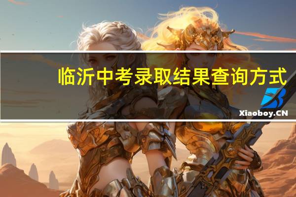 临沂中考录取结果查询方式