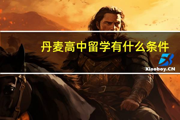 丹麦高中留学有什么条件