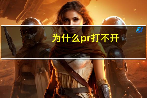 为什么pr打不开