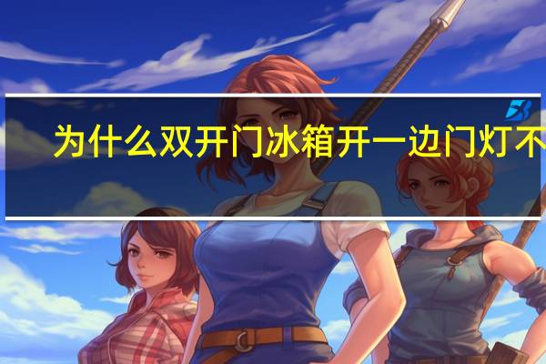 为什么双开门冰箱开一边门灯不亮