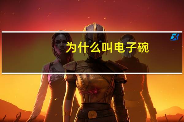 为什么叫电子碗