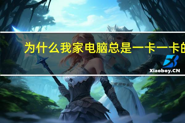 为什么我家电脑总是一卡一卡的