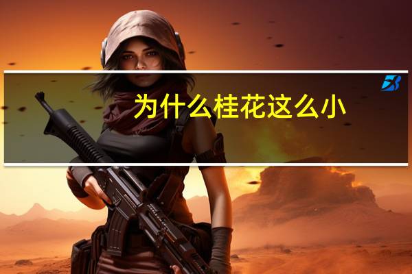 为什么桂花这么小