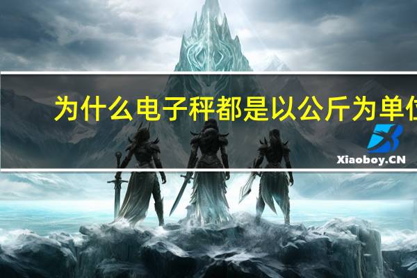 为什么电子秤都是以公斤为单位