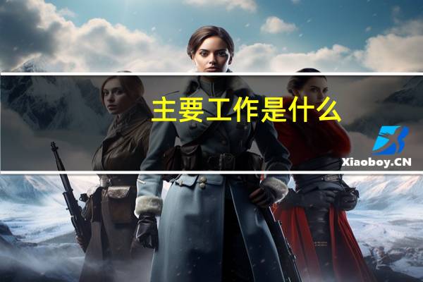 主要工作是什么