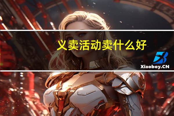义卖活动卖什么好
