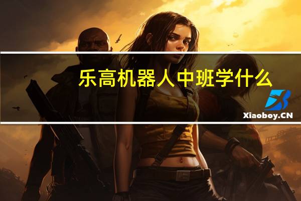 乐高机器人中班学什么