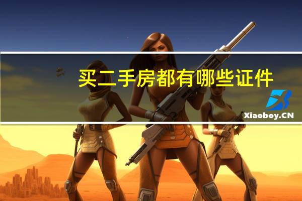 买二手房都有哪些证件