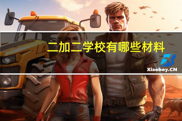 二加二学校有哪些材料