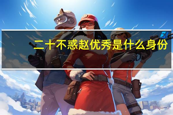 二十不惑赵优秀是什么身份