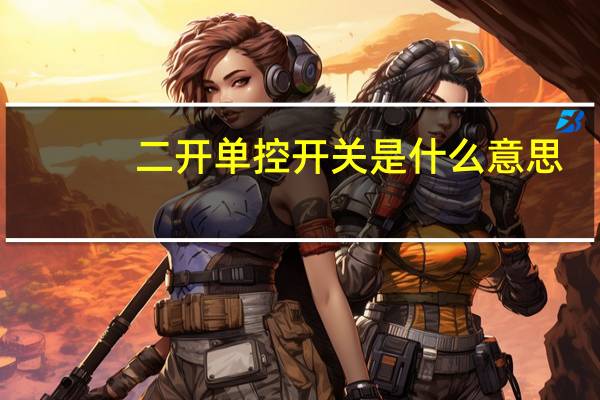 二开单控开关是什么意思