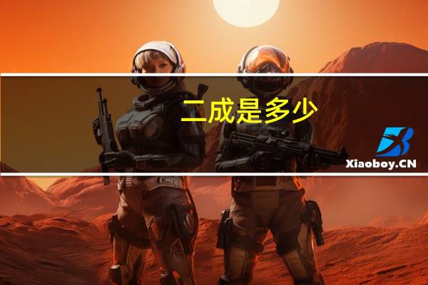 二成是多少
