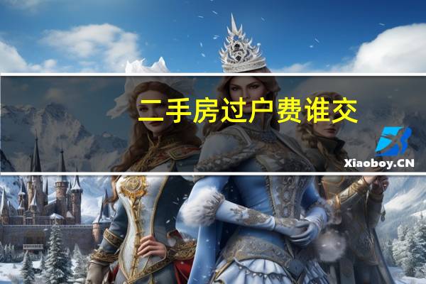 二手房过户费谁交