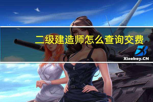二级建造师怎么查询交费