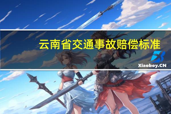 云南省交通事故赔偿标准