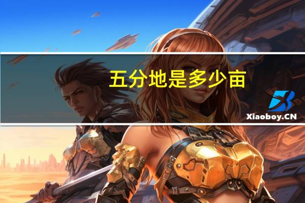 五分地是多少亩