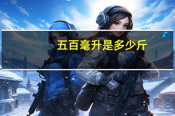 五百毫升是多少斤