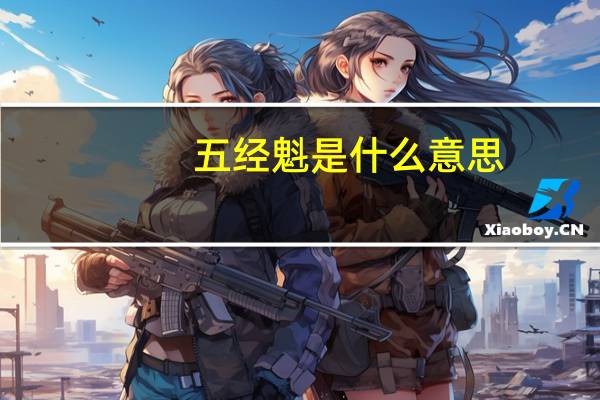 五经魁是什么意思