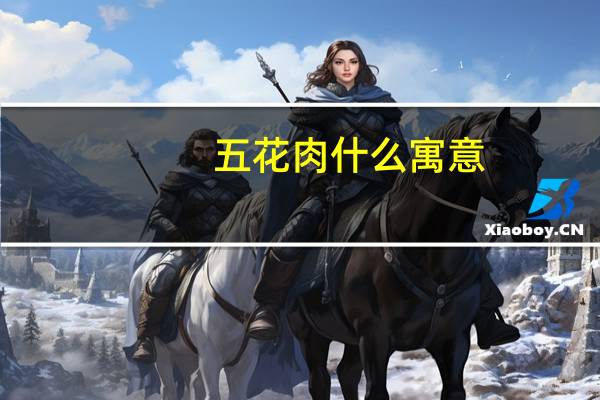 五花肉什么寓意