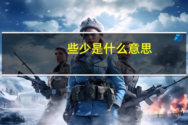 些少是什么意思
