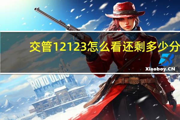 交管12123怎么看还剩多少分