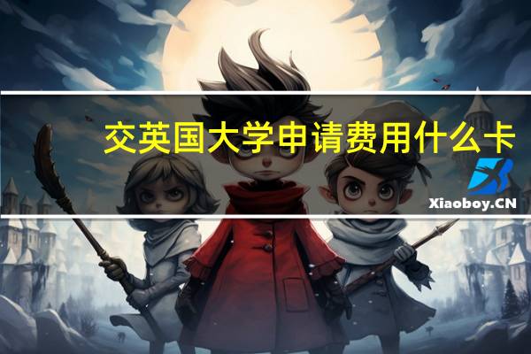 交英国大学申请费用什么卡