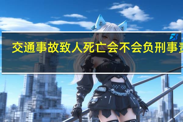 交通事故致人死亡会不会负刑事责任