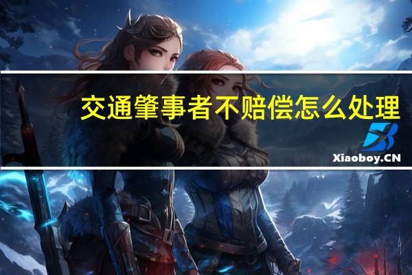 交通肇事者不赔偿怎么处理