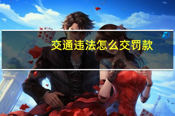 交通违法怎么交罚款