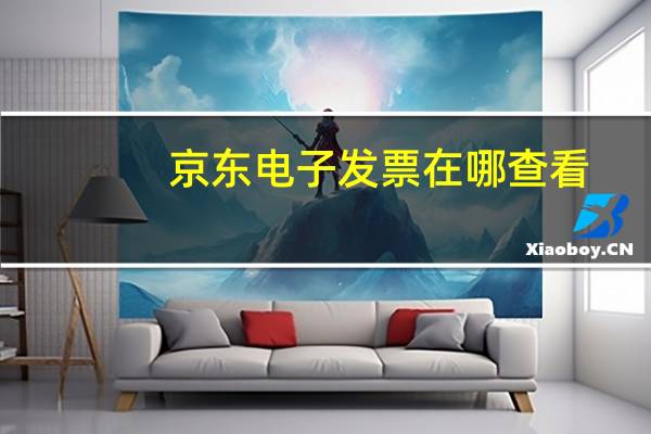 京东电子发票在哪查看