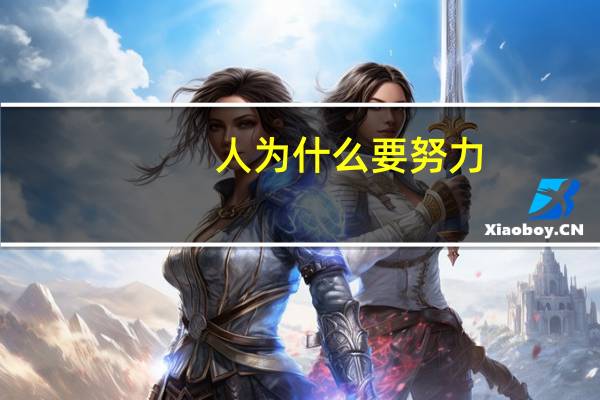 人为什么要努力_