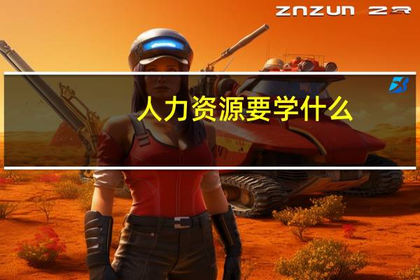 人力资源要学什么