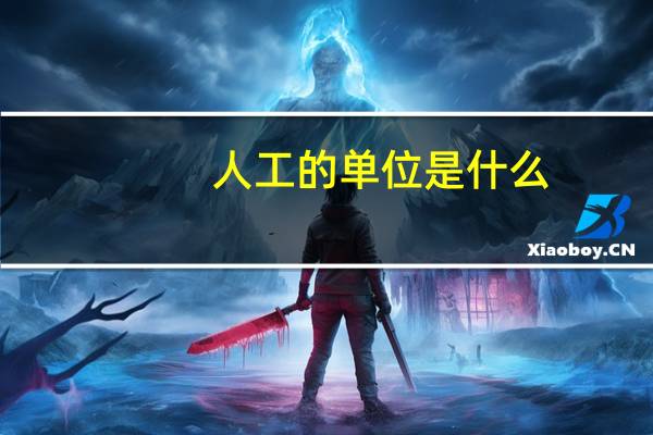 人工的单位是什么
