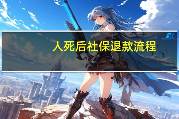 人死后社保退款流程