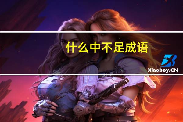什么中不足成语