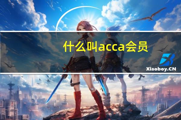 什么叫acca会员