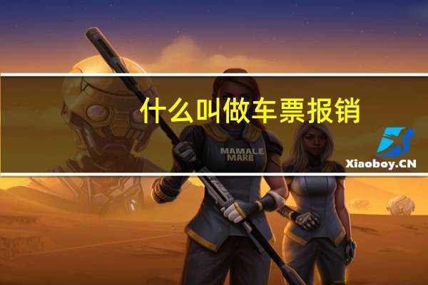 什么叫做车票报销