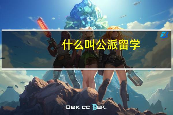 什么叫公派留学