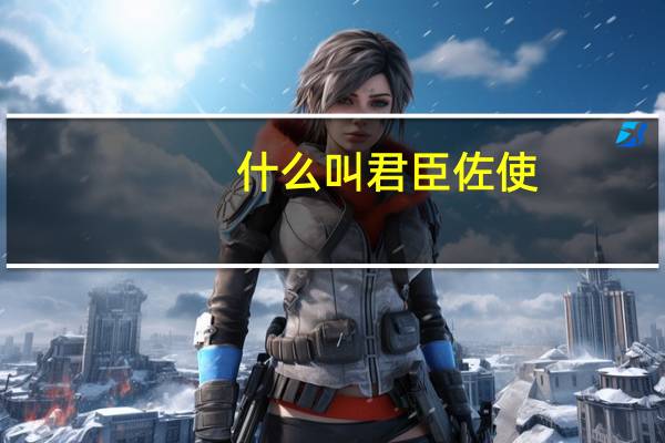 什么叫君臣佐使