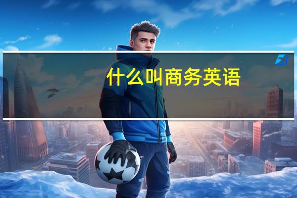 什么叫商务英语