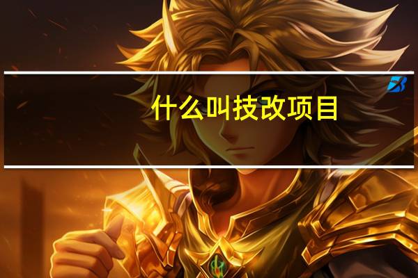 什么叫技改项目