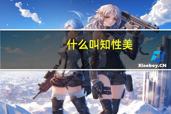 什么叫知性美