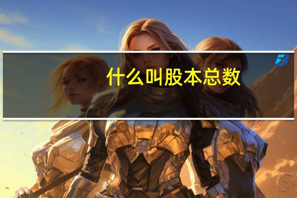 什么叫股本总数