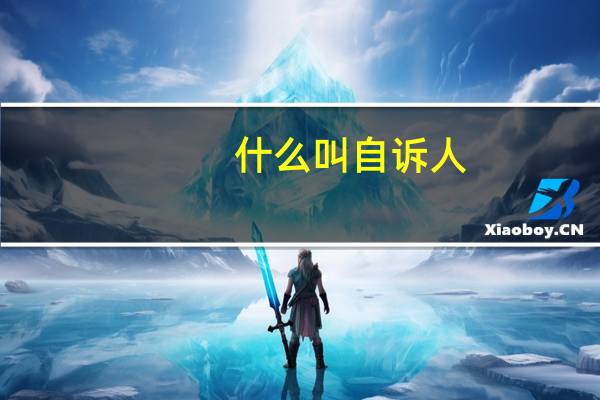 什么叫自诉人