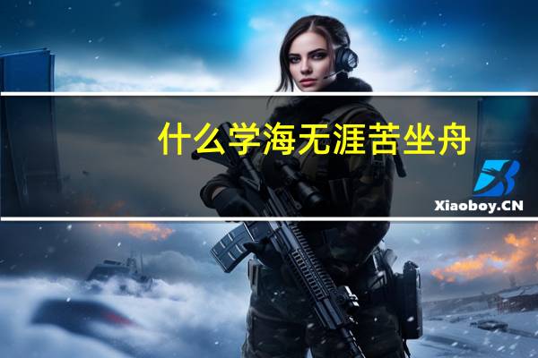 什么学海无涯苦坐舟
